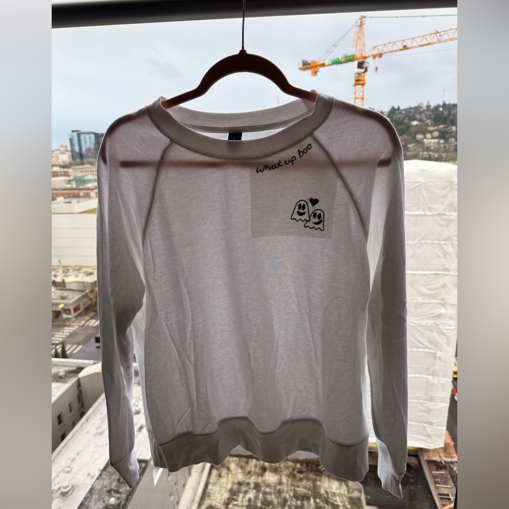 What up Boo? Vintage Crew Neck Sweater